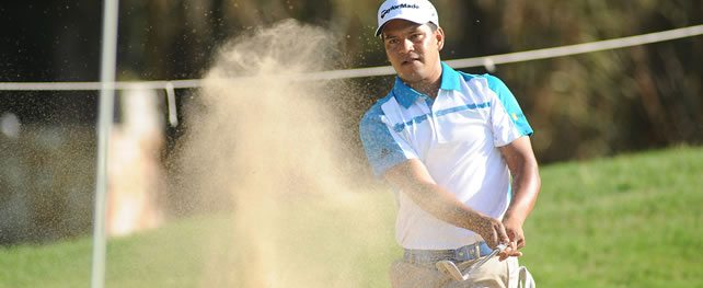 BUENOS AIRES, ARGENTINA - NOV. 30, 2013: Fabián Gómez of Argentina during the third round of the Personal Classic presentado por BlackBerry at La Reserva Cardales. / El argentino Fabián Gómez durante la tercera ronda del Personal Classic presentado por BlackBerry en La Reserva Cardales.