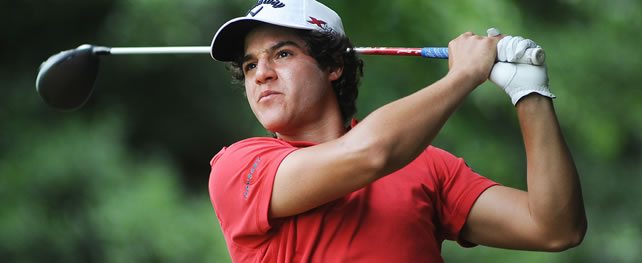 BUENOS AIRES, ARGENTINA - NOV. 28, 2013: File photo of Sebastián Vázquez of Mexico, who holds the outright lead after the first round of the Personal Classic presented by BlackBerry at La Reserva Cardales. / Una foto de archivo del mexicano Sebastián Vázquez, queen ocupa el liderato absoluto tras la primera ronda del Personal Classic presentado por BlackBerry en La Reserva Cardales.