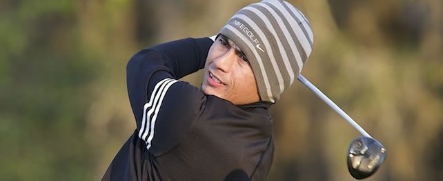 El canadiense Peter Campbell en acción en otra fría jornada en Sebring. Scott Stevens/PGA TOUR