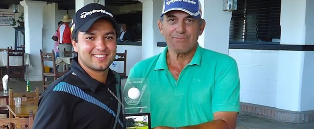 Edgar Zea Campeón Torneo Caraballeda G&YC con César Matos Pacheco (Head-Pro CG&YC) (Cortesía FVG)