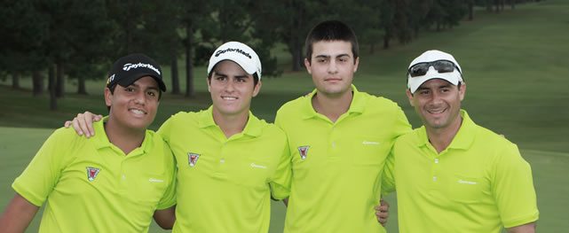 Alejandro Perazzo, Jorge García, Gustavo Morante y Coach Daniel Escalera - Punta del Este, Uruguay 2014