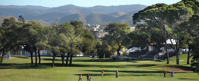 Villa Allende, Córdoba, Argentina - Una vista escénica del fairway del hoyo 18 del Córdoba Golf Club, en donde este jueves se inicia el 83° Abierto OSDE del Centro. Enrique Berardi/PGA TOUR