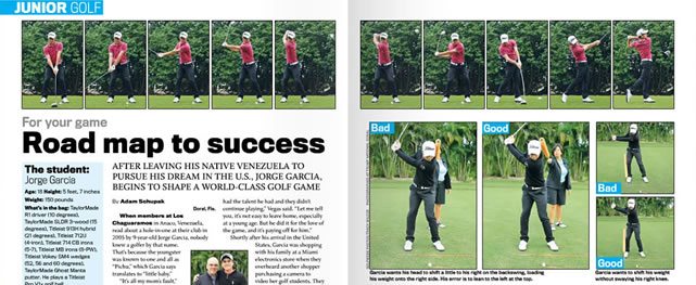 "Pichu" García analizado en Golfweek