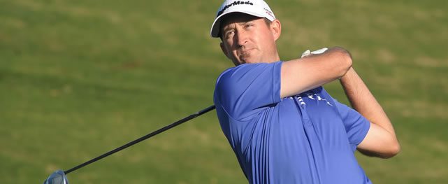 MONTEVIDEO, URUGUAY - ABRIL 26, 2014: El estadounidense Ty Capps durante la tercera ronda del Roberto De Vicenzo Invitational Copa NEC en el Club de Golf del Uruguay. Enrique Berardi/PGA TOUR