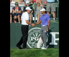 Phil Mickelson & Tiger Woods (cortesía PGA / Thomas J. Russo - Getty Images)