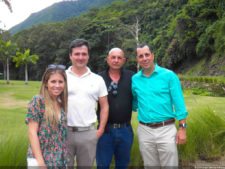 Leonela da Silva (Joyería Vagú)-Luís Rivas (Pres.Comisión Golf IZCC)-Jaime Álvarez (Superintendente IZCC) - Carlos Soucy (Pres. IZCC)