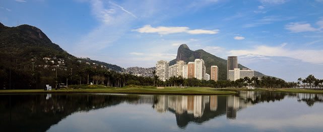 RIO DE JANEIRO, BRASIL - (NOV. 5, 2014) A scenic shot of the 15th hole during the first round of the Aberto do Brasil/Aberto do Atlantico presented by Credit Suisse Hedging-Griffo at Gavea Golf and Country Club (Enrique Berardi/PGA TOUR)