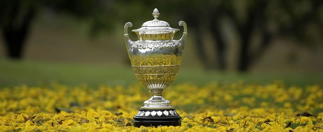 RIO DE JANEIRO, BRASIL - NOVEMBER 9: Tournament trophy Aberto do Brasil during the final round of the Aberto do Brasil/Aberto do Atlantico presented by Credit Suisse Hedging-Griffo at Gavea Golf and Country Club on November 9, 2014 in Rio de Janeiro, Brazil. (Enrique Berardi/PGA TOUR)