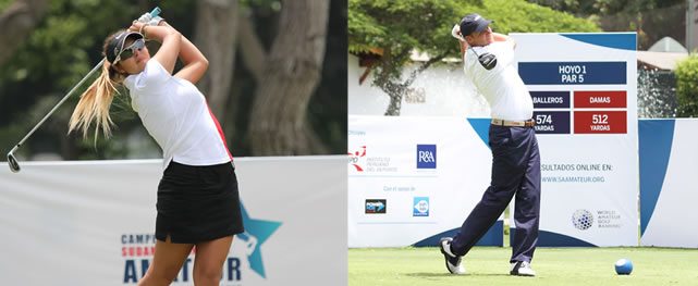 Peruana Gutiérrez a dos golpes del título en damas. Harvey mantiene el liderazgo en caballeros Foto: Gentileza Walter Mendiola (FPG)