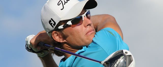 15 ENE. 2015 - Foto de archivo del dominicano Willy Pumarol, quien hoy hizo 6-bajo par 65 para tomar el liderato absoluto en la primera ronda de la Copa Final del Mundo Gran Final de la Serie de Desarrollo del PGA TOUR Latinoamérica. El torneo se disputa entre este jueves y domingo en Arrayanes Counry Club en Quito, Ecuador (Enrique Berardi/PGA TOUR)