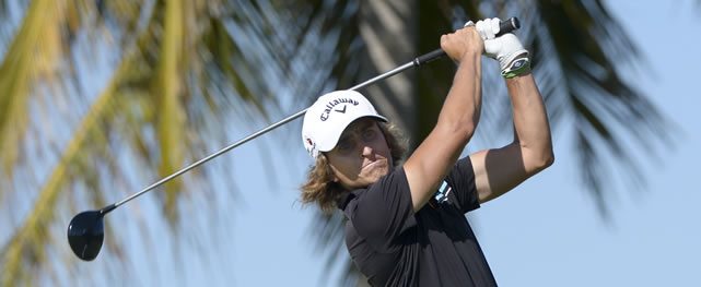 MAZATLAN, MEXICO - MARCH 28: Tommy Cocha of Argentina tee of on the 14th hole during the third round of the Mazatlan Open presentado pro Heineken, at Estrella del Mar Golf & Beach, on March 28, 2015 in Mazatlan, Mexico. (Enrique Berardi/PGA TOUR)