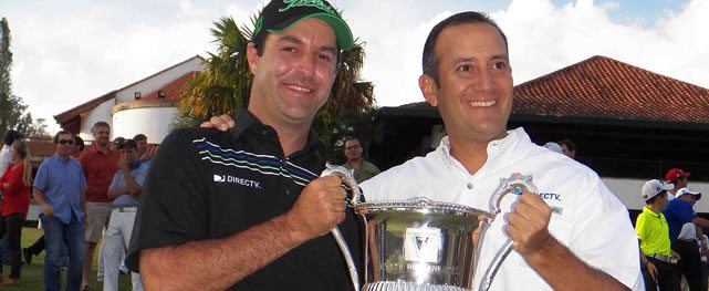 Diego Larrazábal y Héctor Rivero Vicepresidente DirecTV (Foto Fairway)