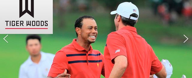Imagen de la página oficial de Tiger Woods