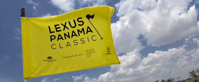 RIO HATO, PANAMA - APRIL 28: A tournament flag during practice for the second playing of the Lexus Panama Classic presented by World Jewelry Hub at Buenaventura Golf Club on April 28, 2015. (Enrique Berardi/PGA TOUR)