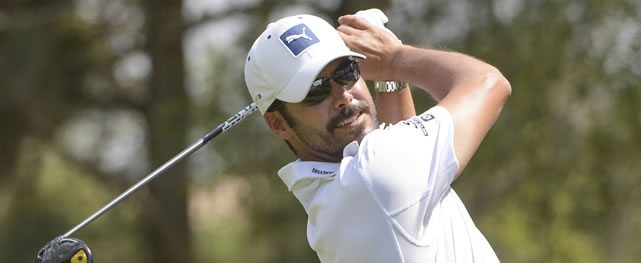 AGUASCALIENTES, MEXICO - MAY 16: Jose Garrido of Colombia tee off on the 16th hole during the third round of the 57º Abierto Mexicano de Golf at Club Campestre Aguascalientes on May 16, 2015 in Aguascalientes, Mexico. (Enrique Berardi/PGA TOUR)