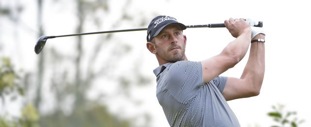 FILE PHOTO - Daniel Balin of the U.S. carded a 65 in the second round on Friday to take the clubhouse lead at the Guatemala Stella Artois Open at the Fuego Maya Golf Course in La Reunión Golf Resort in Guatemala. (Enrique Berardi/PGA TOUR)