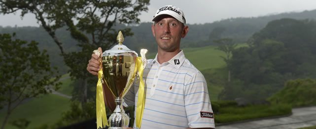 ANTIGUA GUATEMALA - MAY 24: Daniel Balin of the U.S during the PGA TOUR Latinoamérica final round of the Guatemala Stella Artois Open at La Reunion Golf Resort - Fuego Maya on May 24, 2015 in Antigua Guatemala. (Enrique Berardi/PGA TOUR)