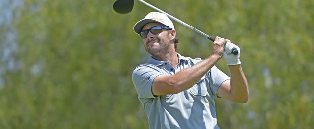 AGUASCALIENTES, MEXICO - MAY 13: Derek Gillespie of the U.S tee off on the fifth hole during practice for the 57º Abierto Mexicano de Golf at Club Campestre Aguascalientes on May 13, 2015 in Aguascalientes, Mexico. (Enrique Berardi/PGA TOUR)