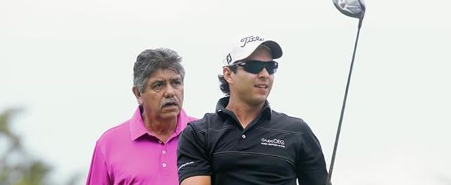 El golfista profesional guatemalteco José Toledo, participó en los Centroamericanos y del Caribe de Veracruz. (Foto Prensa Libre: Hemeroteca PL)