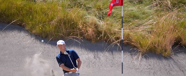 Jordan Spieth made six birdies on Friday en route to a 67 that placed him at 5-under for the championship (cortesía USGA)