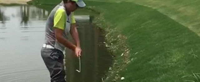 Video, el Señor Green directo al green