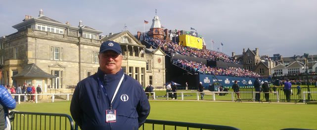 Mark Lawrie, Director de la R&A para Latinoamérica y El Caribe, en el Old Course de St Andrews