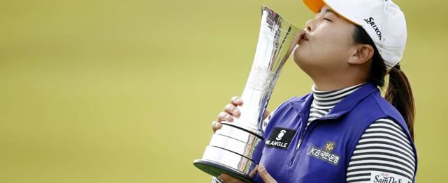 Inbee Park héroe del Grand Slam al ganar este año el Abierto Británico Femenino (cortesía www.bbc.co.uk)