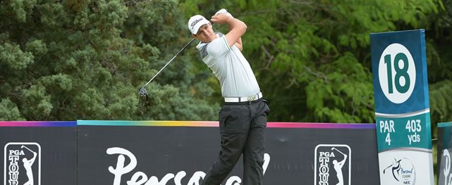 El brasileño Rafael Becker es el líder del Personal Classic presentado por NEC / Gentileza: Enrique Berardi/PGA TOUR