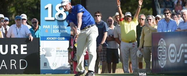 Danny Balin (USA), uno de los líderes del 110° VISA Open de Argentina presentado por OSDE / Gentileza: Enrique Berardi/PGA TOUR