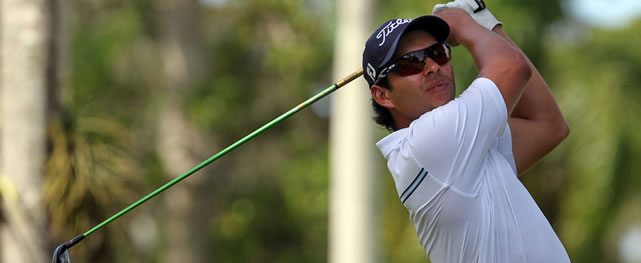 DORADO, PUERTO RICO - DECEMBER 04: Guatemala's Jose Toledo watches his shot on the 3rd tee during the second round of the PGA TOUR Latinoamerica Tour Championship presented by FirstBank at TPC Dorado Beach Resort on December 4, 2015 in Dorado, Puerto Rico. (Ricardo Arduengo/PGA TOUR)