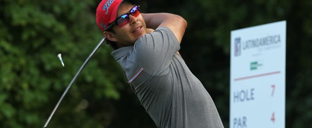 DORADO, PUERTO RICO - DECEMBER 05: Guatemala's Jose Toledo watches his shot on the 7th tee during the third round of the PGA TOUR Latinoamerica Tour Championship presented by FirstBank at TPC Dorado Beach Resort on December 5, 2015 in Dorado, Puerto Rico (Ricardo Arduengo/PGA TOUR)