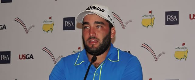 Gastón Bertinotti en sala de prensa (cortesía Fairway)