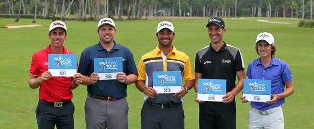 Cazaubón, Bulle, Campos, Rocha y Cocha fueron los top-5 de la Orden de Mérito en 2015. (Ricardo Arduengo/PGA TOUR)