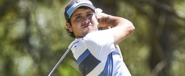 El argentino Julián Lerda, de 20 años, es uno de los punteros luego de dos rondas de 68 (Enrique Berardi/PGA TOUR)