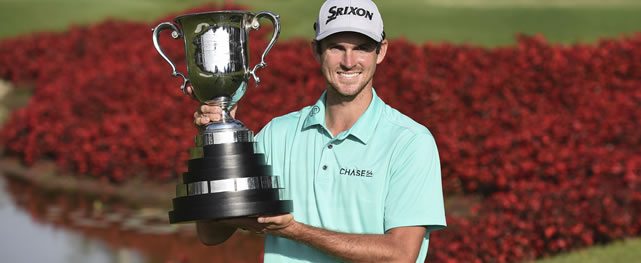 MEDELLIN, COLOMBIA - FEBRUARY 28: Justin Hueber during the final round of the PGA TOUR Latinoamerica 69 Avianca Colombia Open presentado por BBVA at Club Campestre de Medellin on February 28, 2016 in Medellin, Colombia (Enrique Berardi/PGA TOUR)