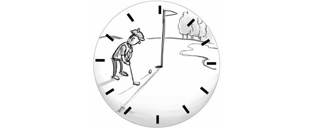 Las demoras del golf (cortesía scottdubar.blogspot.com)