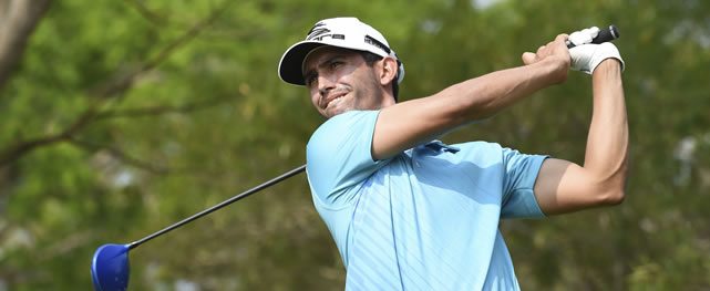 RIO HATO, PANAMA - MARCH 17: Sebastian MacLean of Bolivia tee off on the third hole during the first round of the PGA TOUR Latinoamerica Lexus Panama Classic at Buenaventura Golf Club on March 17, 2016 in Rio Hato, Panama (Enrique Berardi/PGA TOUR)
