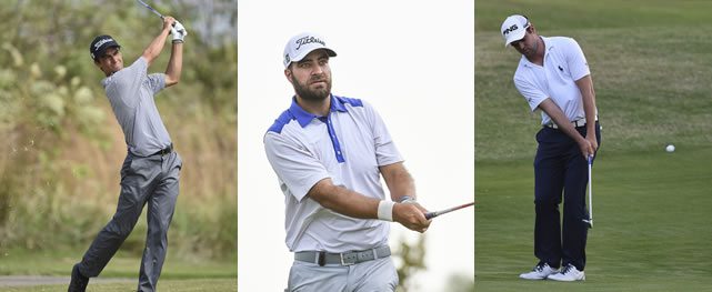 El puertorriqueño Edward Figueroa, el estadounidense Tom Whitney y el canadiense Corey Conners conforman el trío de co-líderes a mitad de este segundo torneo de la temporada del PGA TOUR Latinoamérica (Enrique Berardi/PGA TOUR)