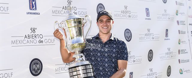 AGUASCALIENTES, MEXICO - MAY 22: Sebastian Vazquez of Mexico during the final round of the PGA TOUR Latinoamerica 58º Abierto Mexicano de Golf at Club Campestre Aguascalientes on May 22, 2016 in Aguascalientes, Mexico (Enrique Berardi/PGA TOUR)