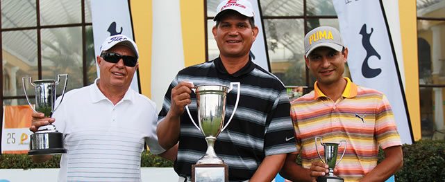 Campeonato Nacional de Profesionales de Colombia, corona campeón a Álvaro Pineda (cortesía Federación Colombiana de Golf)