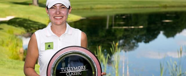Paola Moreno resulta triunfadora en el Tullymore Classic (cortesía Federación Colombiana de Golf)