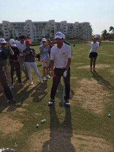 Clínica de golf en el Servientrega Championship by Efecty