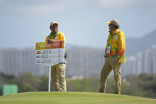 Abanderados en el hoyo 18 (Photo by Chris Condon/PGA TOUR/IGF)