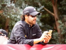 Posando para Fairway desde Bogotá