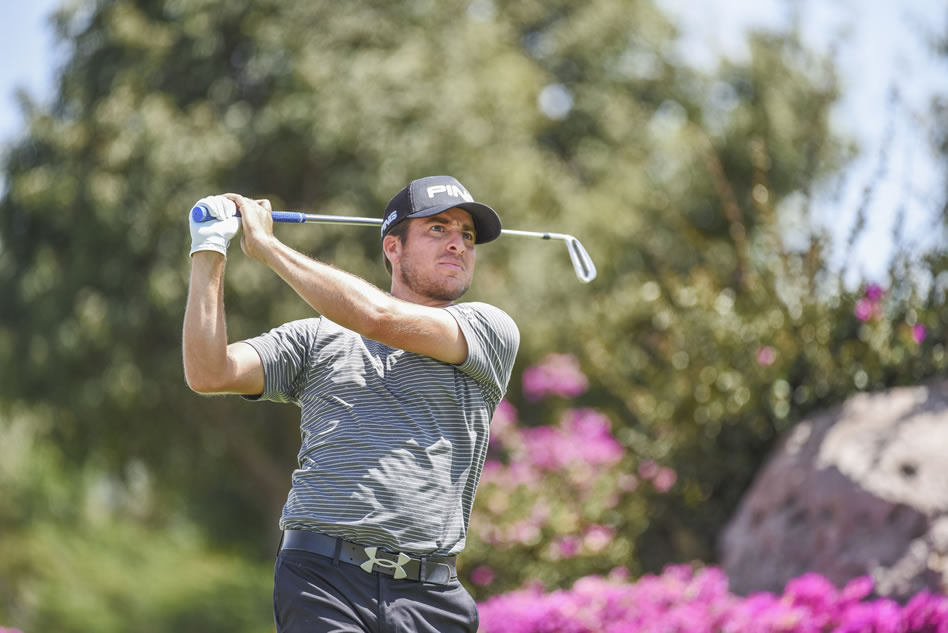 SAN LUIS POTOSÍ, MÉXICO – SEP. 10, 2016 – El mexicano Armando Favela durante la tercera ronda del San Luis Championship, evento del PGA TOUR Latinoamérica que se disputa en La Loma Golf en San Luis Potosí, México. (Enrique Berardi/PGA TOUR)