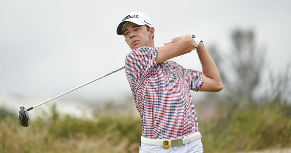RIO DE JANEIRO, BRAZIL - SEPTEMBER 24: Jorge Fernandez Valdes of Argentina tee off on the 18th hole during the third round of the PGA TOUR Latinoamerica 63 Aberto do Brasil at Rio de Janeiro Golf Course on September 24, 2016 in Rio de Janeiro, Brazil. (Enrique Berardi/PGA TOUR)