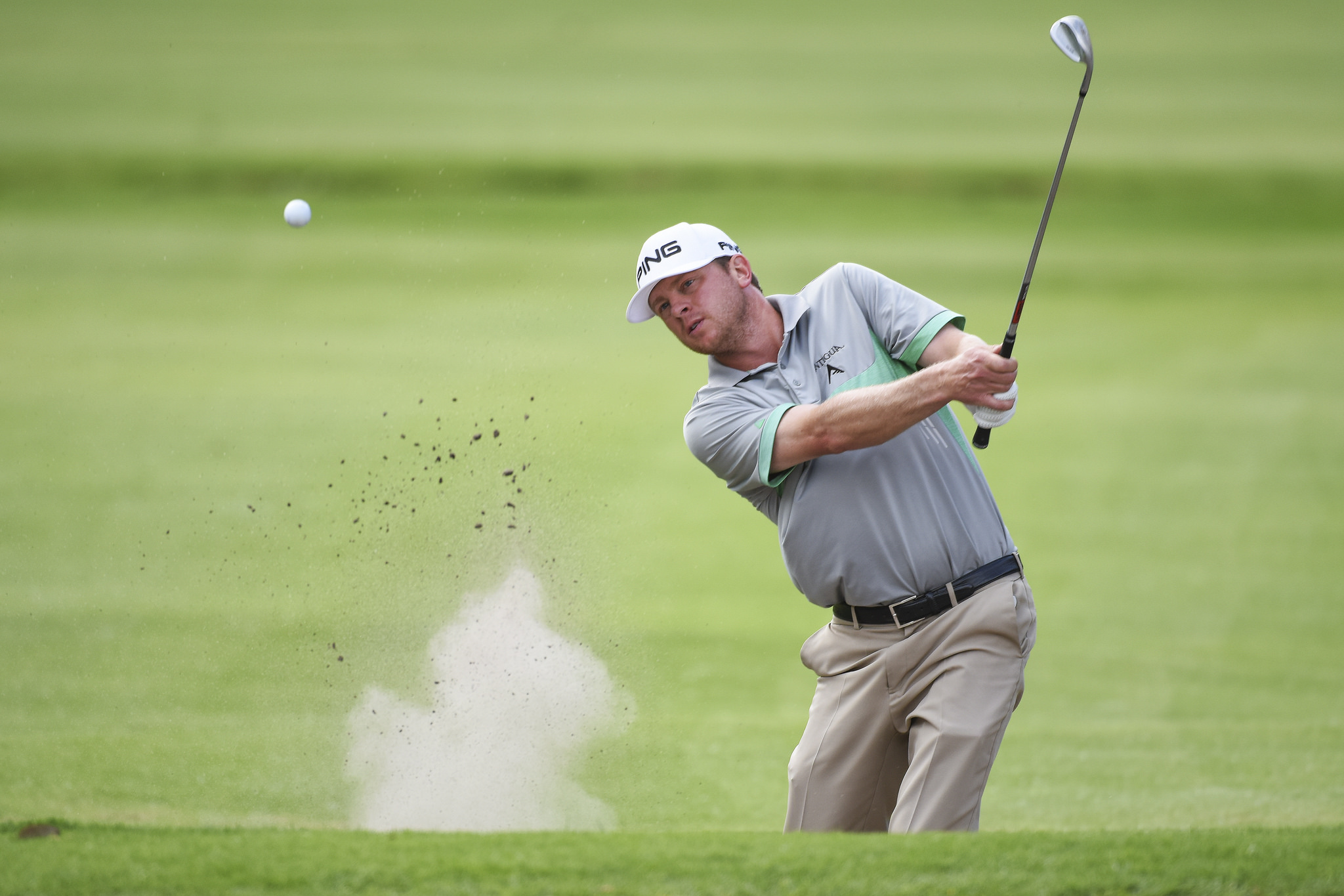 QUITO, Ecuador – SEP. 16, 2016 – El estadounidense Nathan Lashley durante la tercera ronda de la Copa Diners Club International que se juega en el Quito Tenis y Golf Club. (Enrique Berardi/PGA TOUR)