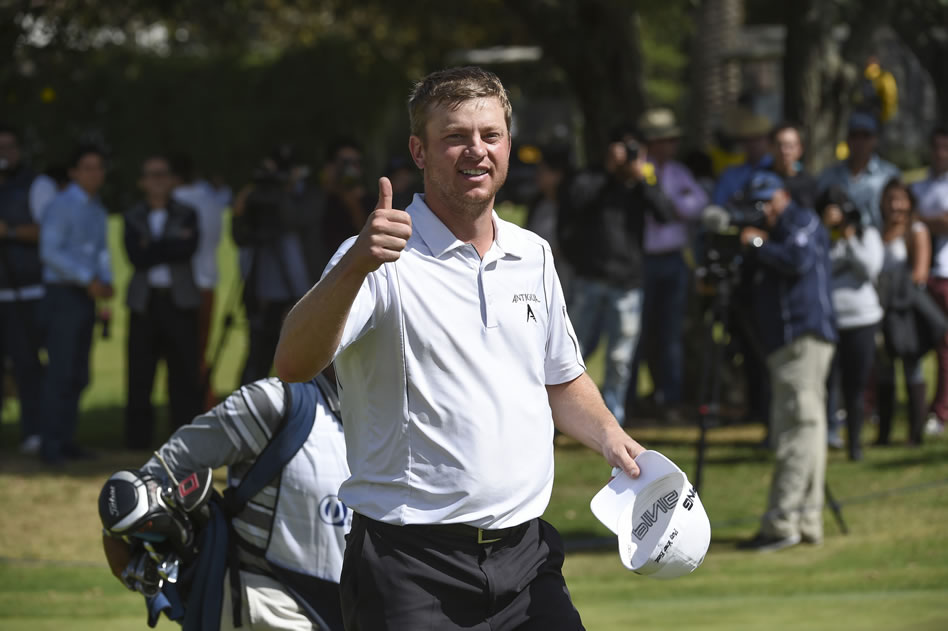 QUITO, Ecuador – SEP. 18, 2016 – El estadounidense Nathan Lashley durante la ronda final de la Copa Diners Club International que se jugó en el Quito Tenis y Golf Club. (Enrique Berardi/PGA TOUR)