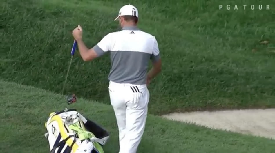 Sergio destrozó su putter en medio del BMW Championship