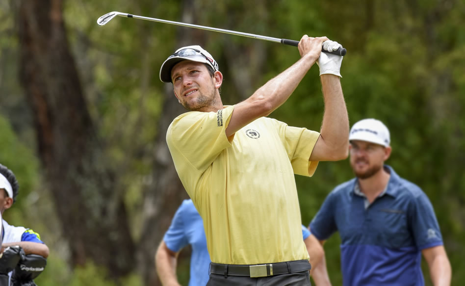 QUITO, ECUADOR – SEP. 15, 2016 – El estadounidense Martin Trainer durante la primera ronda de la Copa Diners Club International, evento del PGA TOUR Latinoamérica que se disputa en el Quito Tenis y Golf Club, Ecuador. (Enrique Berardi/PGA TOUR)